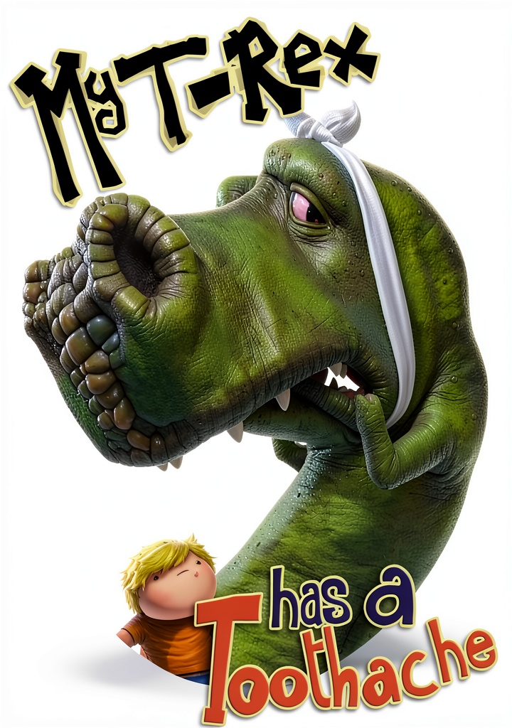 Child holding My Dinosaur Children's Book on a tablet during bedtime story