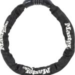 Master Lock 3ft Long x 5/16in (8mm) Diameter Hardened Steel Chain with Integrated Resettable Combination Lock-0