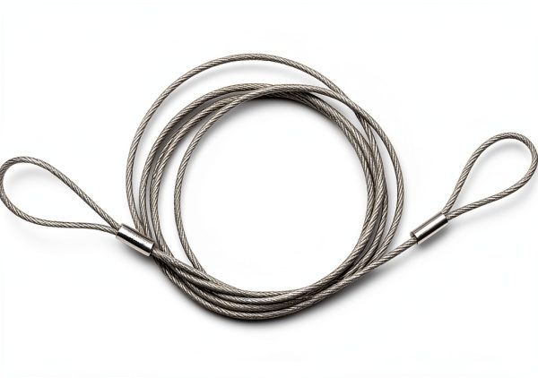Safety Cable Lock 48’’ Long, Luggage Lock Safety Cable Lightweight Braided Stainless Steel by Ovener-1