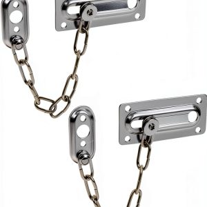 Door Chain Lock QVYQVY Heavy Duty Stainless Steel 2 Pack Silver-0