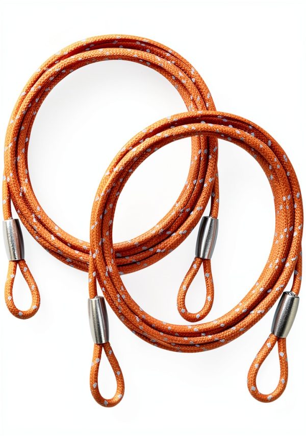 Security Steel Cable VIVBOO 0.13IN Bike Lock with Double Loops 4-15ft-0