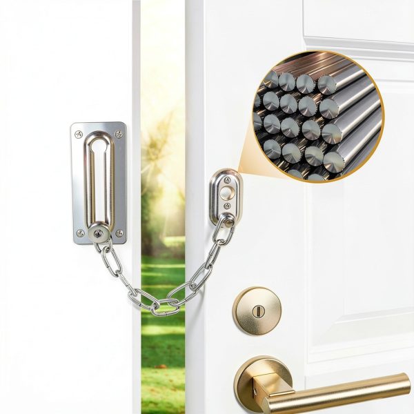 Door Chain Lock QVYQVY Heavy Duty Stainless Steel 2 Pack Silver-4