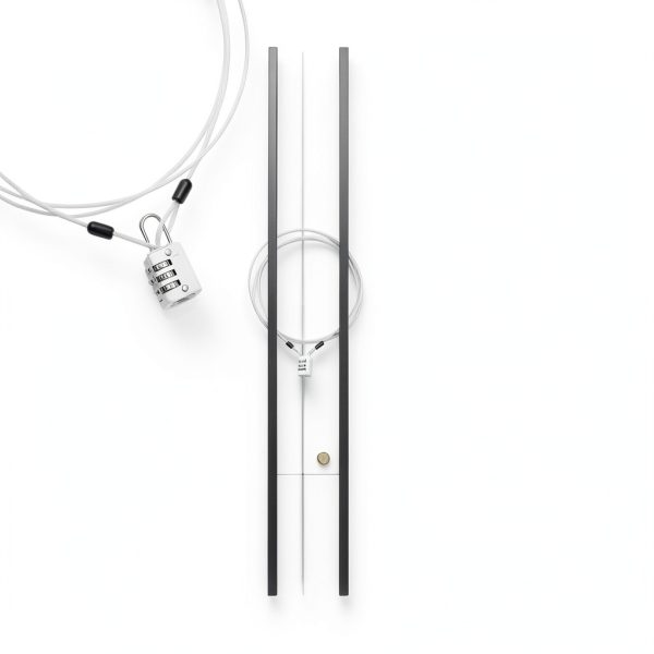Cable Lock Double Loops 6.6ft 2 Pack Silver by S SYDIEN-4