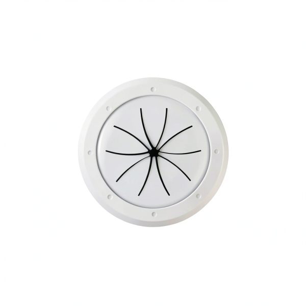 Speedy’Z Spring-Lock Cable Pass Port 2" White Construct Pro Paintable-7