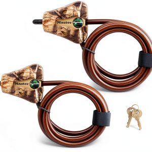 Master Lock Cable Lock Python 6 ft Country DNA Camouflage Pack of 2-0