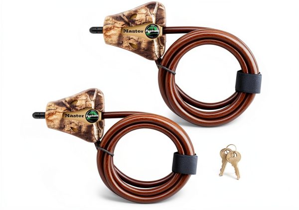 Master Lock Cable Lock Python 6 ft Country DNA Camouflage Pack of 2-0