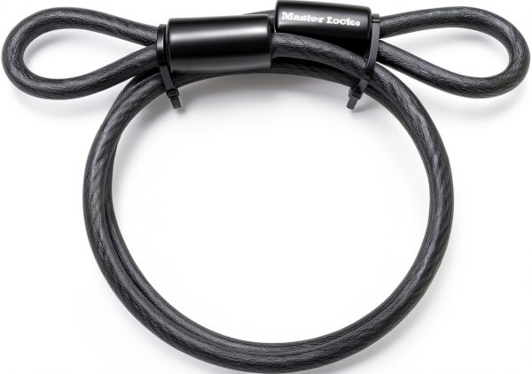 Master Lock Cable, Steel Cable with Looped Ends, 4 ft. Long, 85DPF-0
