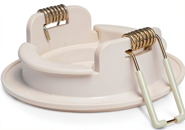 Speedy’Z Spring-Lock Cable Pass Port 2" White Construct Pro Paintable-1