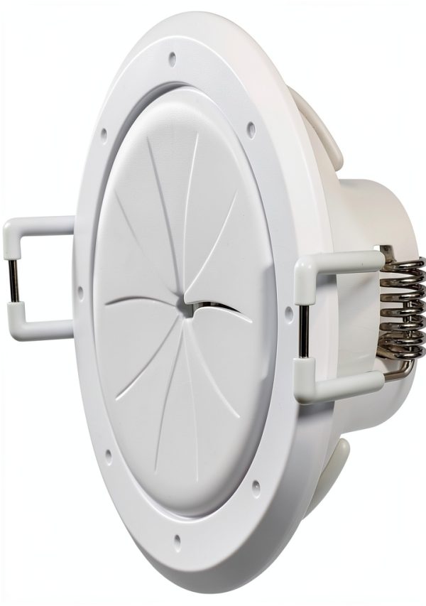 Speedy’Z Spring-Lock Cable Pass Port 2" White Construct Pro Paintable-0