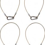 Safety Cable Lock Ekunbuy Stainless Steel 5/64" x 20" 4‑Pack Bike-0