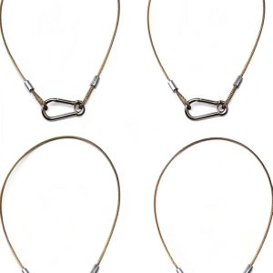 Safety Cable Lock Ekunbuy Stainless Steel 5/64" x 20" 4‑Pack Bike-0