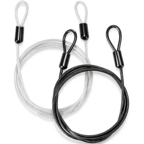 Outdoor Travel Security Cable Azuneyeunt 2x Double Loop Steel 3.3ft-0