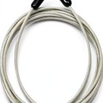 Lumintrail 3mm Braided Steel Security Cable Luggage Lock 7FT Double-0
