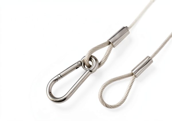 Safety Cable Lock Ekunbuy Stainless Steel 5/64" x 20" 4‑Pack Bike-2