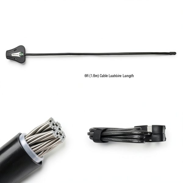 Master Lock Black Python Bike Lock 6ft Adjustable Cable with Key-5